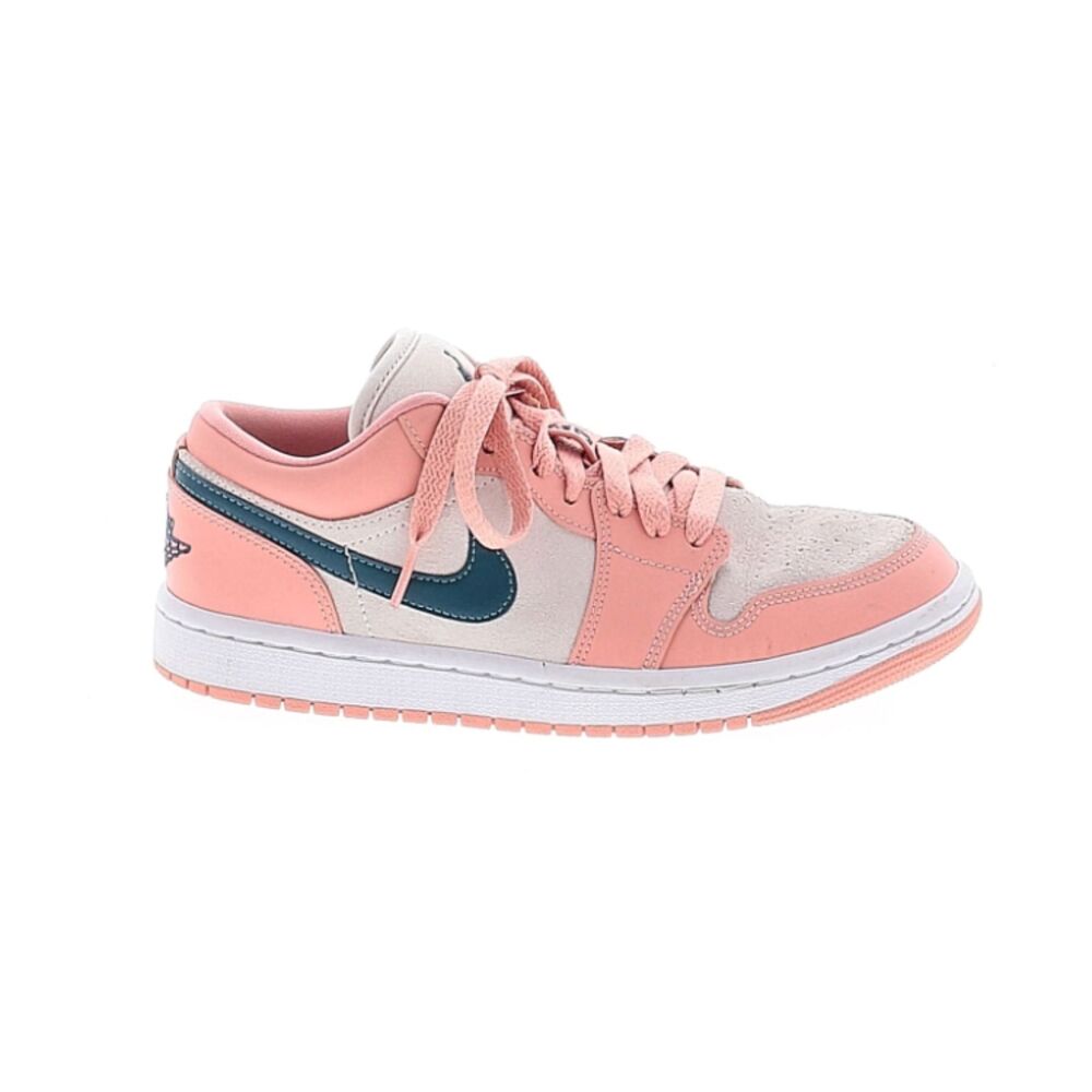 Nike Air Jordan 1 Low Pink Gray Teal Sneakers Women’s 6.5 Retro Basketball